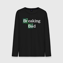 Лонгслив хлопковый мужской Breaking bad logo, цвет: черный