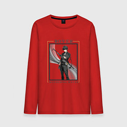 Лонгслив хлопковый мужской Rover Male, цвет: красный