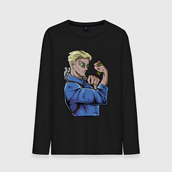 Лонгслив хлопковый мужской Магическая битва Нанами Кенто битва, цвет: черный