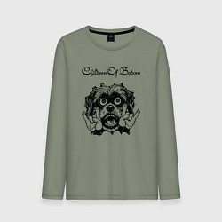 Лонгслив хлопковый мужской Children of Bodom - rock dog, цвет: авокадо