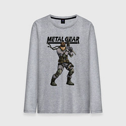 Лонгслив хлопковый мужской Snake Solid soldier, цвет: меланж