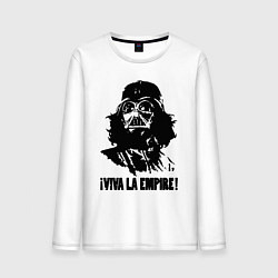 Лонгслив хлопковый мужской Vader - viva la empire, цвет: белый