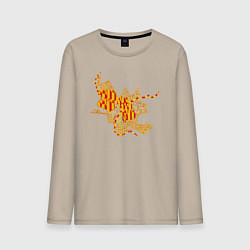Лонгслив хлопковый мужской Омск, цвет: миндальный