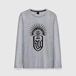 Лонгслив хлопковый мужской Kingdome come - deliverance 2 черный, цвет: меланж