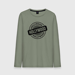 Лонгслив хлопковый мужской Hollywood vibe, цвет: авокадо