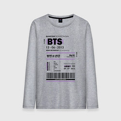 Мужской лонгслив Bts ticket