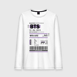 Мужской лонгслив Bts ticket