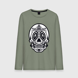 Мужской лонгслив Skull Mexico