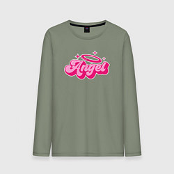 Лонгслив хлопковый мужской Angel vibe, цвет: авокадо