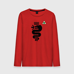 Лонгслив хлопковый мужской Quadrifoglio, цвет: красный