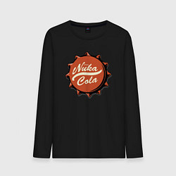 Лонгслив хлопковый мужской Fallout - Nuka Cola stopper, цвет: черный