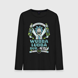 Мужской лонгслив Рик - вубба лубба даб ром