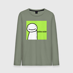 Лонгслив хлопковый мужской Dream boohoo cracker Minecraft, цвет: авокадо