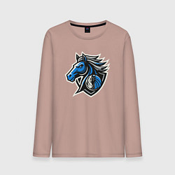 Лонгслив хлопковый мужской Mavericks team, цвет: пыльно-розовый