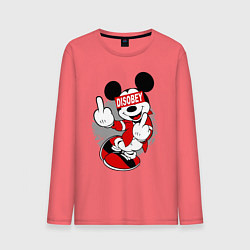 Мужской лонгслив Микки маус - ни кого не слушай