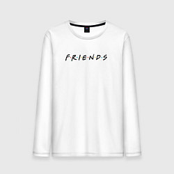 Лонгслив хлопковый мужской Friends, цвет: белый