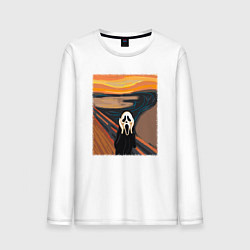 Мужской лонгслив Крик картина мунка