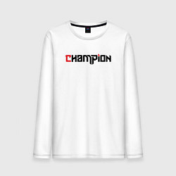 Лонгслив хлопковый мужской Champion, цвет: белый