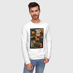 Лонгслив хлопковый мужской GTA: Moscow 1940, цвет: белый — фото 2