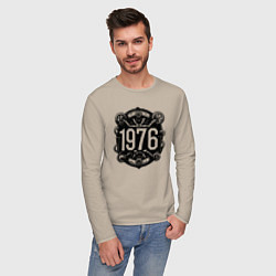 Лонгслив хлопковый мужской Механический год 1976, цвет: миндальный — фото 2