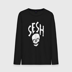 Лонгслив хлопковый мужской Team Sesh, цвет: черный