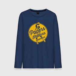 Лонгслив хлопковый мужской Pacers basketball, цвет: тёмно-синий