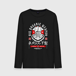 Лонгслив хлопковый мужской Биологическое оружие Амбреллы, цвет: черный