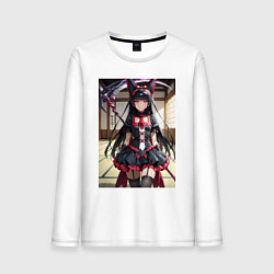 Лонгслив хлопковый мужской Рори Меркурия с алебардой, цвет: белый
