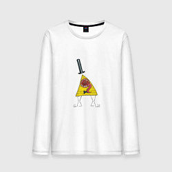 Лонгслив хлопковый мужской Билл Шифр, цвет: белый