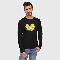 Лонгслив хлопковый мужской Protect ya neck Wu-Tang, цвет: черный — фото 2