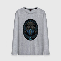 Лонгслив хлопковый мужской Sub-zero kombat, цвет: меланж