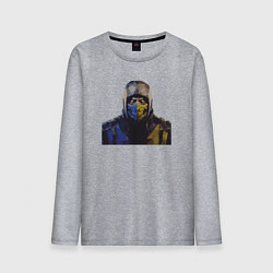 Лонгслив хлопковый мужской Саб-зиро и Скорпион, цвет: меланж
