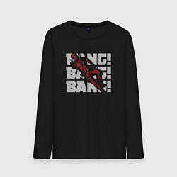 Лонгслив хлопковый мужской Deadpool bang, цвет: черный