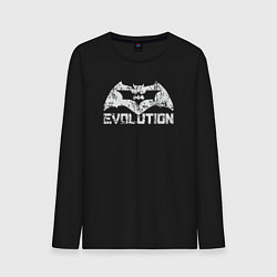 Лонгслив хлопковый мужской Эволюция Бэтмена, цвет: черный