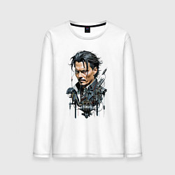 Мужской лонгслив Cyborg Johnny Depp