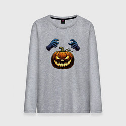 Мужской лонгслив Зловещая лампа Джека