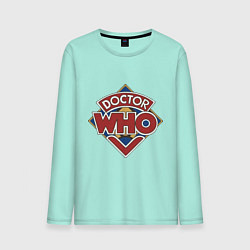 Лонгслив хлопковый мужской Doctor Who цвета мятный — фото 1