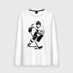 Мужской лонгслив Аниме хоккеист в атаке