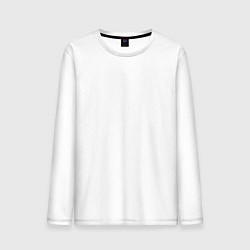 Мужской лонгслив Чёрный лис с золотым отливом: взгляд сквозь грани