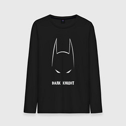 Лонгслив хлопковый мужской Batman dark knight, цвет: черный