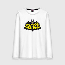 Лонгслив хлопковый мужской Maleficent Batman, цвет: белый