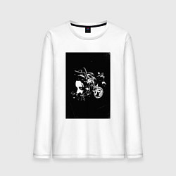 Лонгслив хлопковый мужской Фильм Пила, цвет: белый