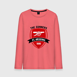 Лонгслив хлопковый мужской FC Arsenal: The Gunners, цвет: коралловый