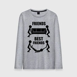 Мужской лонгслив Best friends