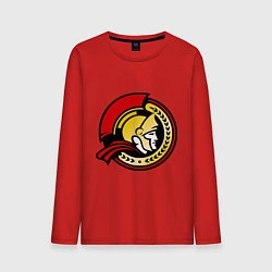 Лонгслив хлопковый мужской HC Ottawa Senators Alternative, цвет: красный