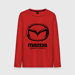 Лонгслив хлопковый мужской Mazda Zoom-Zoom, цвет: красный