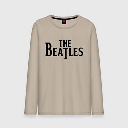 Лонгслив хлопковый мужской The Beatles, цвет: миндальный