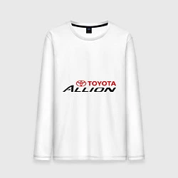 Лонгслив хлопковый мужской Toyota Allion, цвет: белый
