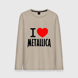 Мужской лонгслив I love Metallica