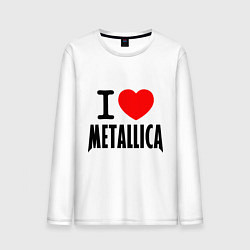 Мужской лонгслив I love Metallica